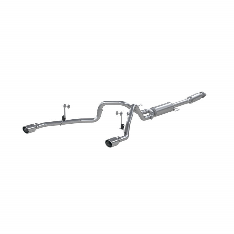 MBRP | 21-Up Ford F-150 T409 Stainless Steel 3 Inch Cat-Back 2.5 Inch Dual Split Rear Exhaust System  | S5215409