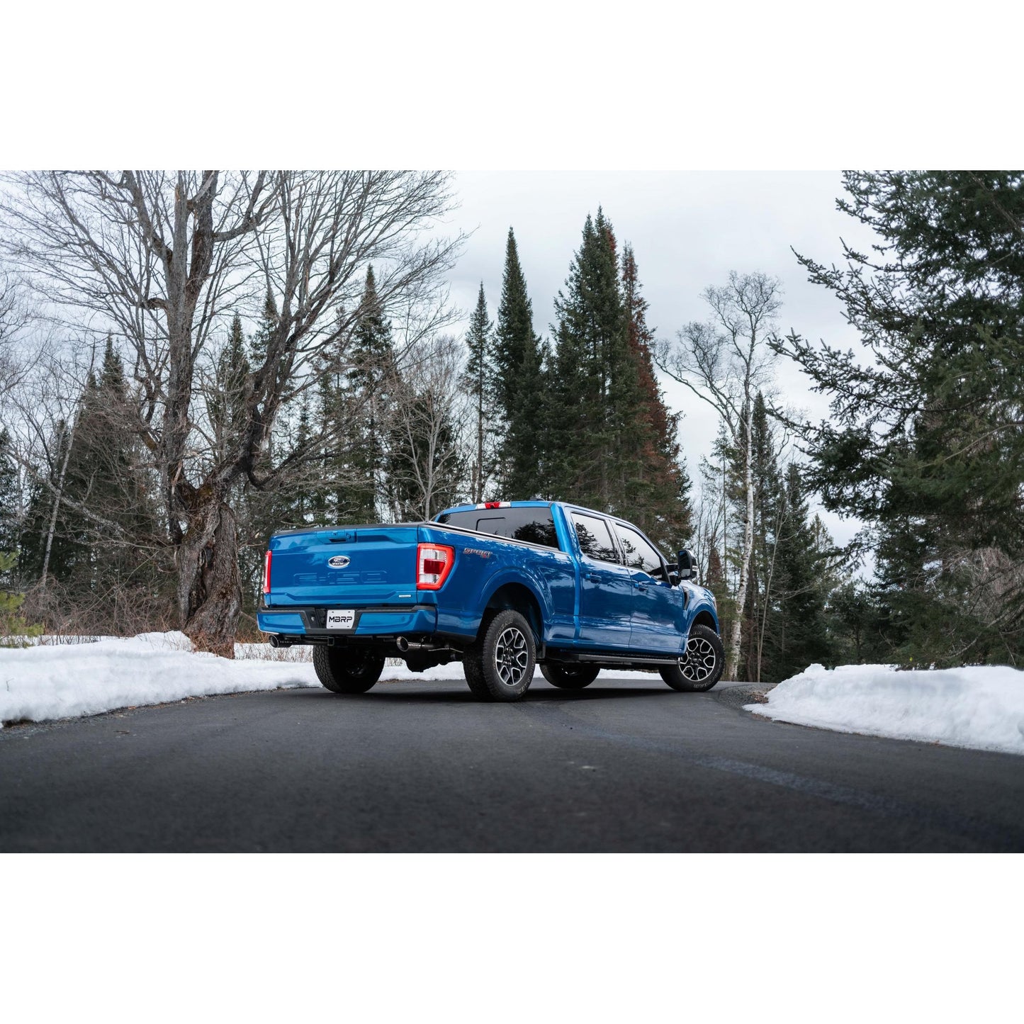 MBRP | 21-Up Ford F-150 T409 Stainless Steel 3 Inch Cat-Back 2.5 Inch Dual Split Rear Exhaust System  | S5215409