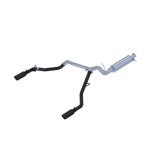 MBRP | Ford 3 Inch Cat Back Exhaust System Dual Split Rear Exit For 19-23 Ford Ranger Ecoboost 2.3L  | S5223BLK