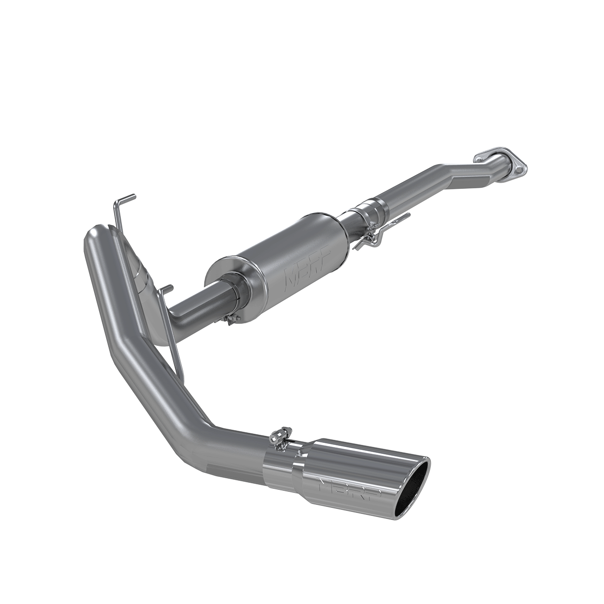 MBRP | 3 Inch Cat Back Exhaust System Single Side Exit T409 Stainless Steel For 11-14 Ford F-150 V6 EcoBoost  | S5236409