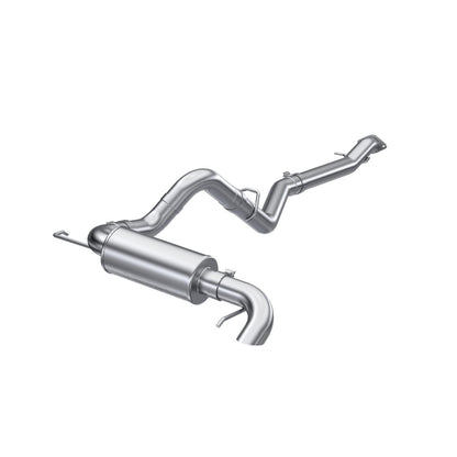 MBRP | 3 inch Cat-Back Single High Clearance Rear Exit 2021-Up Ford Bronco Aluminized Steel  | S5237AL