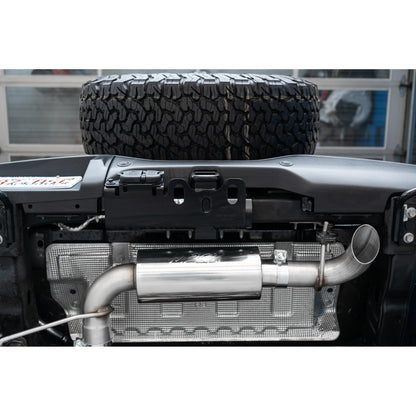 MBRP | 3 inch Cat-Back Single High Clearance Rear Exit 2021-Up Ford Bronco Aluminized Steel  | S5237AL