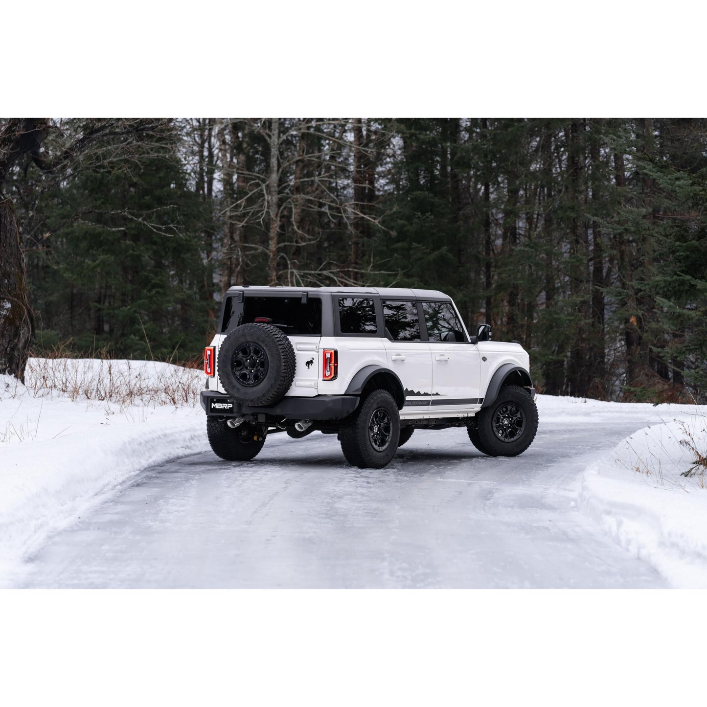 MBRP | 21-Up Ford Bronco 2.3L/2.7L EcoBoost 2/4-Door T304 Stainless Steel 3 Inch Cat-Back Dual Split Rear  | S5241304