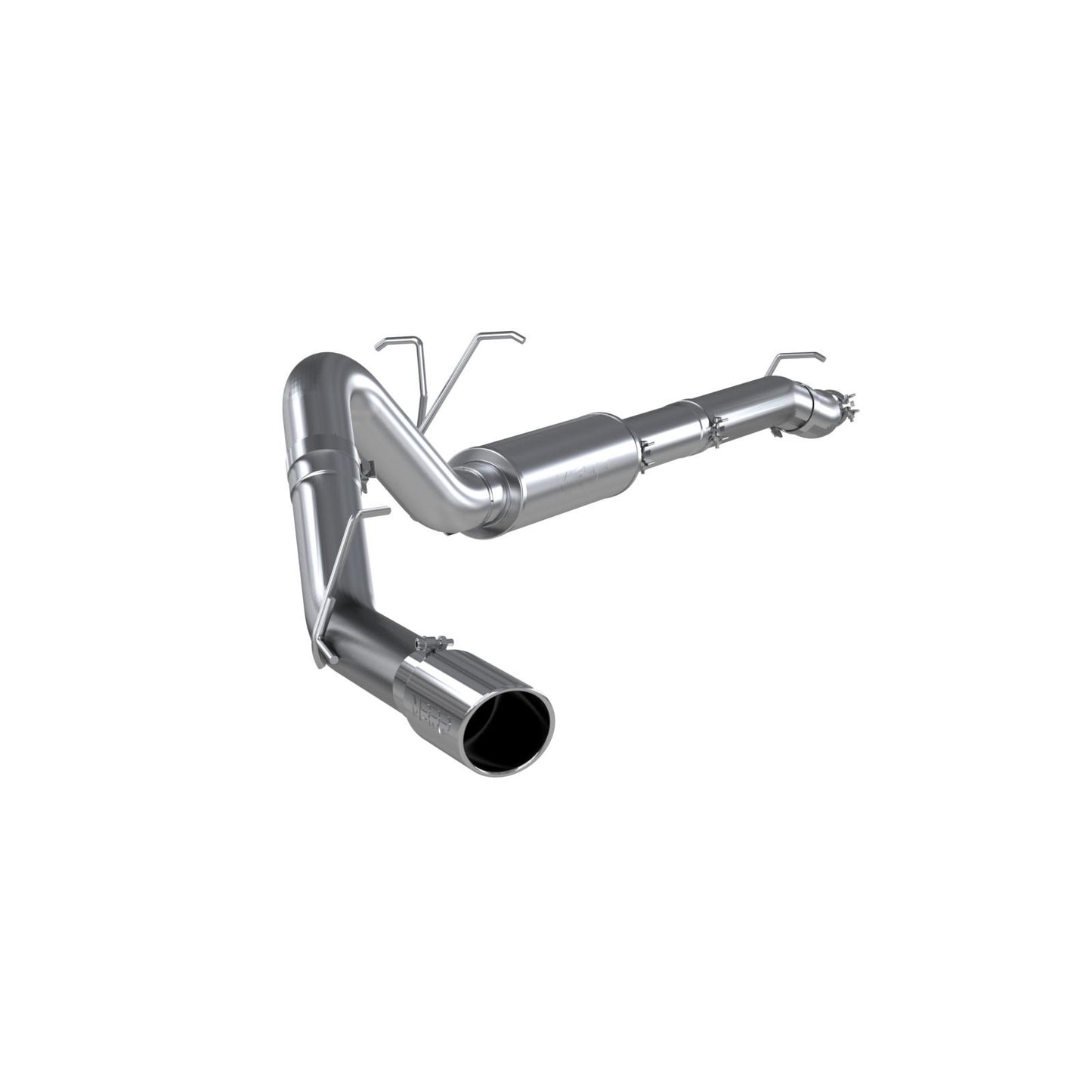 MBRP | 4 Inch Resonator Back Exhaust System Single Side Exit T409 Stainless Steel For 11-16 Ford F-250/350  | S5246409