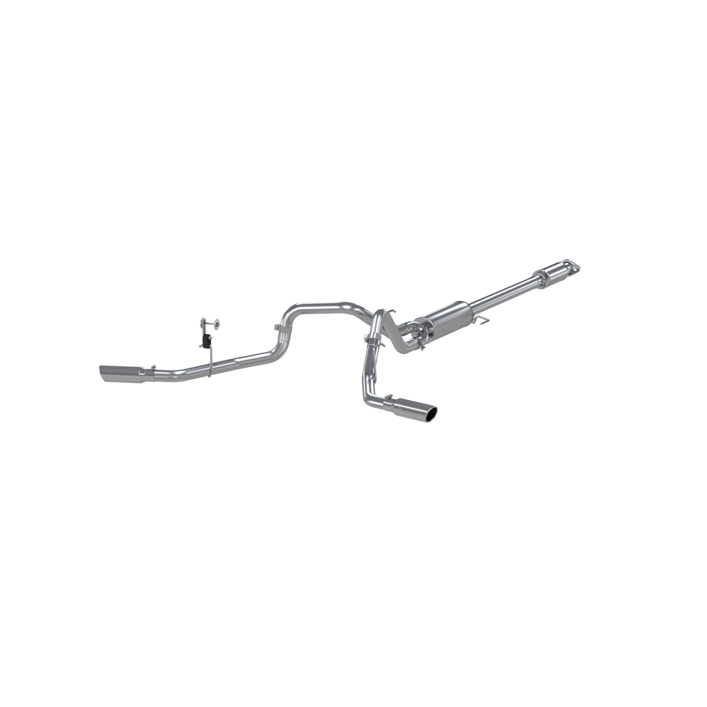 MBRP | 2.5 Inch Cat Back Exhaust System Dual Side Exit For 15-20 Ford F-150 5.0L Aluminized Steel  | S5257AL
