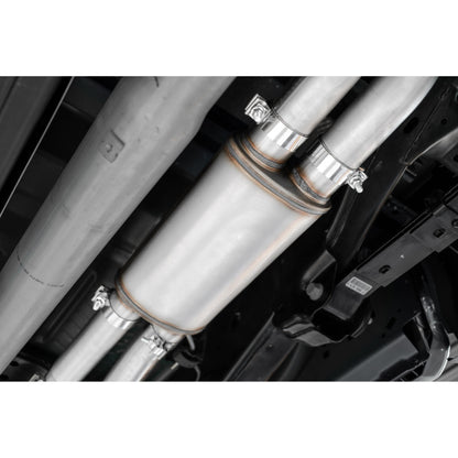 MBRP | 3 Inch Exhaust Resonator Back Dual Rear Exit T409 Stainless Steel For 17-20 Ford F-150 Raptor 3.5L EcoBoost  | S5264409