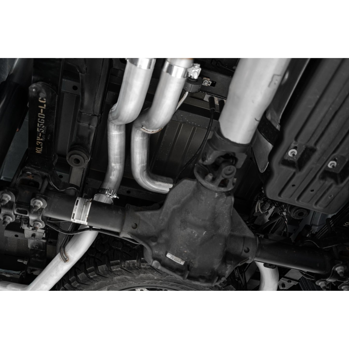 MBRP | 3 Inch Exhaust Resonator Back Dual Rear Exit T409 Stainless Steel For 17-20 Ford F-150 Raptor 3.5L EcoBoost  | S5264409