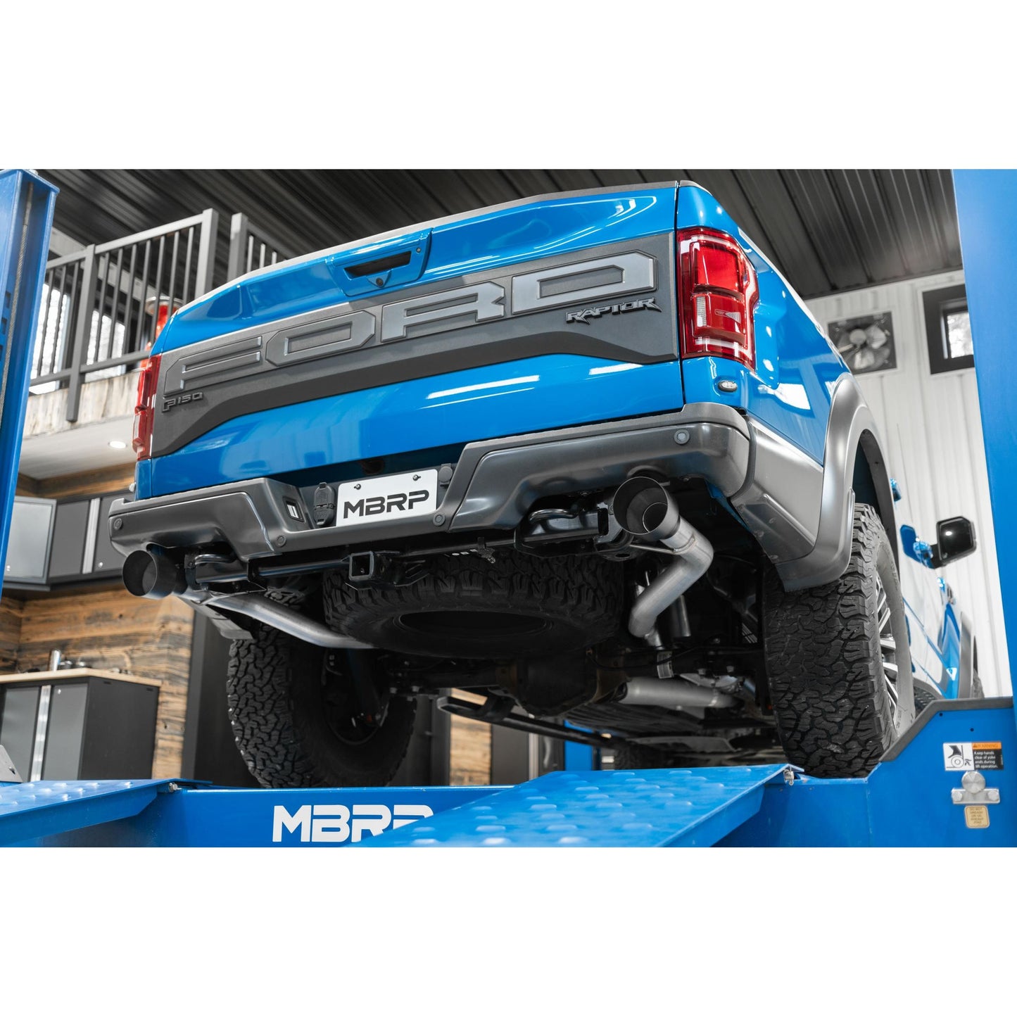 MBRP | 3 Inch Exhaust Resonator Back Dual Rear Exit T409 Stainless Steel For 17-20 Ford F-150 Raptor 3.5L EcoBoost  | S5264409
