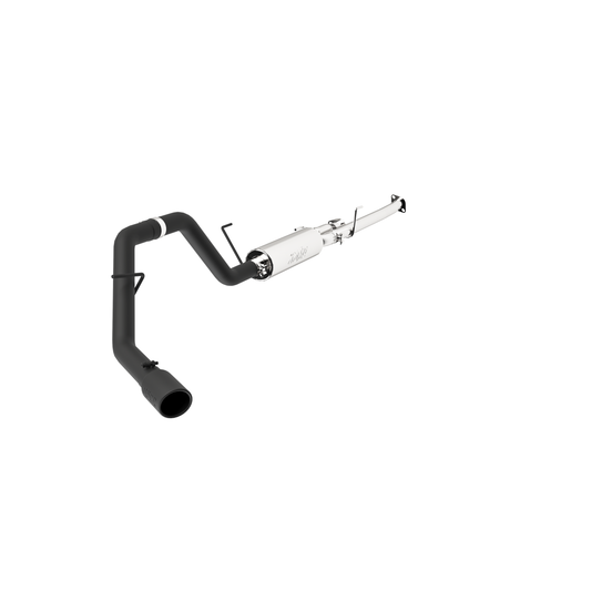 MBRP | Cat Back Exhaust System Single Side Black Aluminized Steel For 09-21 Toyota Tundra 5.7L, EC-Std. and SB/Crew Cab/Short Bed  | S5314BLK