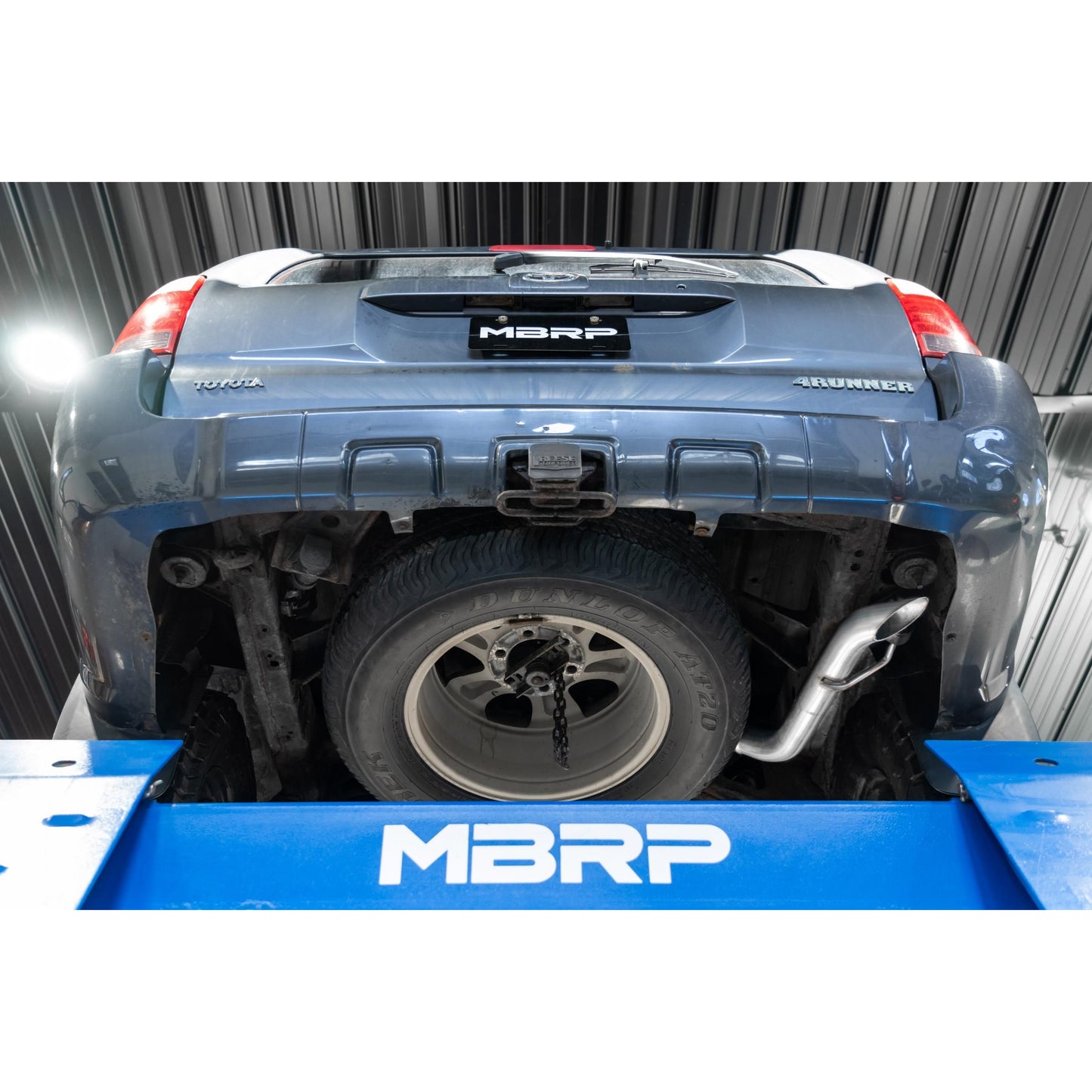 MBRP | 03-24 Toyota 4Runner 11-16 Toyota Land Cruiser Prado Armor Pro T304 Stainless Steel 2.5 Inch Cat-Back High Clearance Turn Down Single Rear Exit  Exhaust System | S5343304