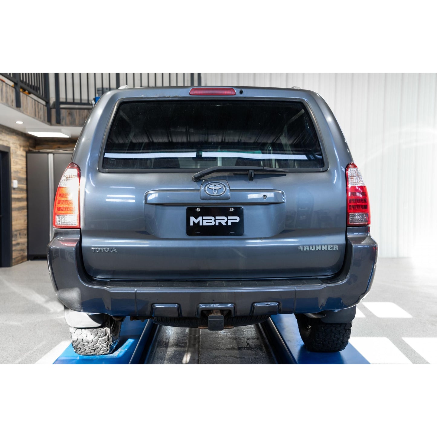 MBRP | 03-24 Toyota 4Runner 11-16 Toyota Land Cruiser Prado Armor Pro T304 Stainless Steel 2.5 Inch Cat-Back High Clearance Turn Down Single Rear Exit  Exhaust System | S5343304