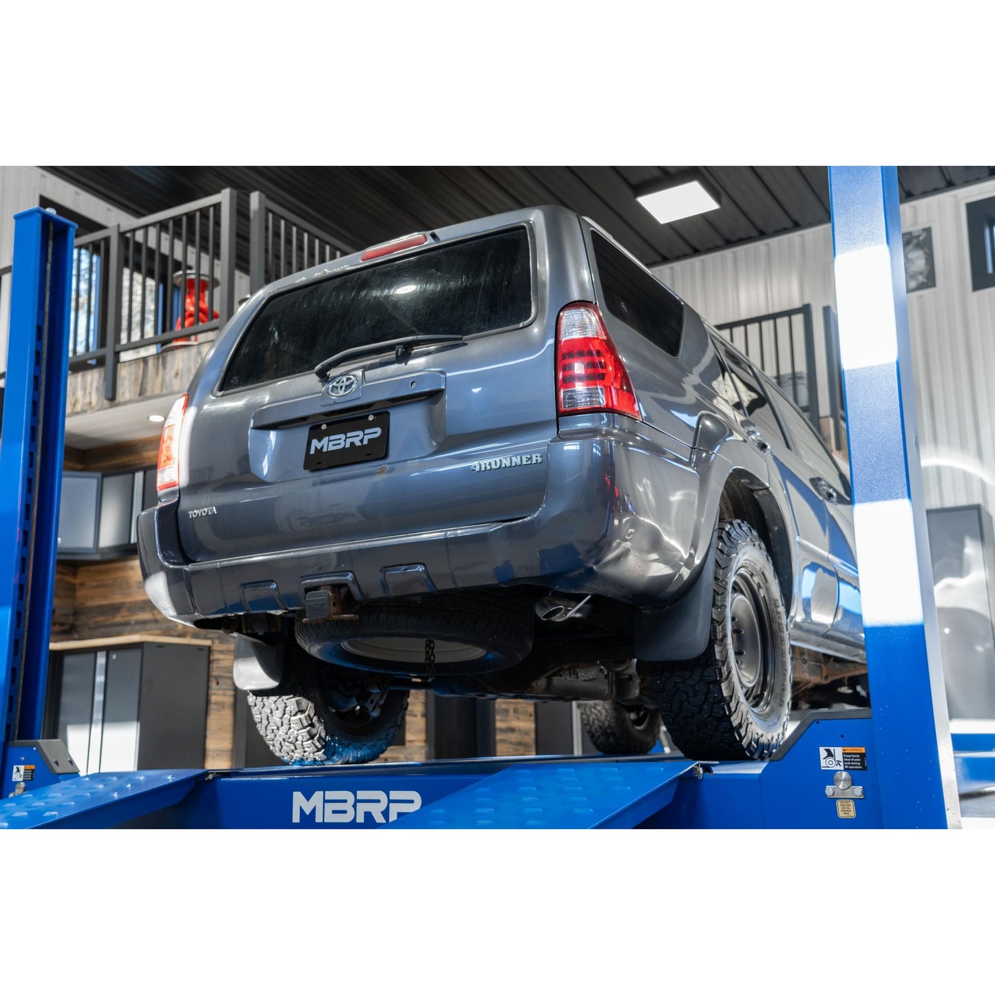 MBRP | 03-24 Toyota 4Runner 11-16 Toyota Land Cruiser Prado Armor Pro T304 Stainless Steel 2.5 Inch Cat-Back High Clearance Turn Down Single Rear Exit  Exhaust System | S5343304