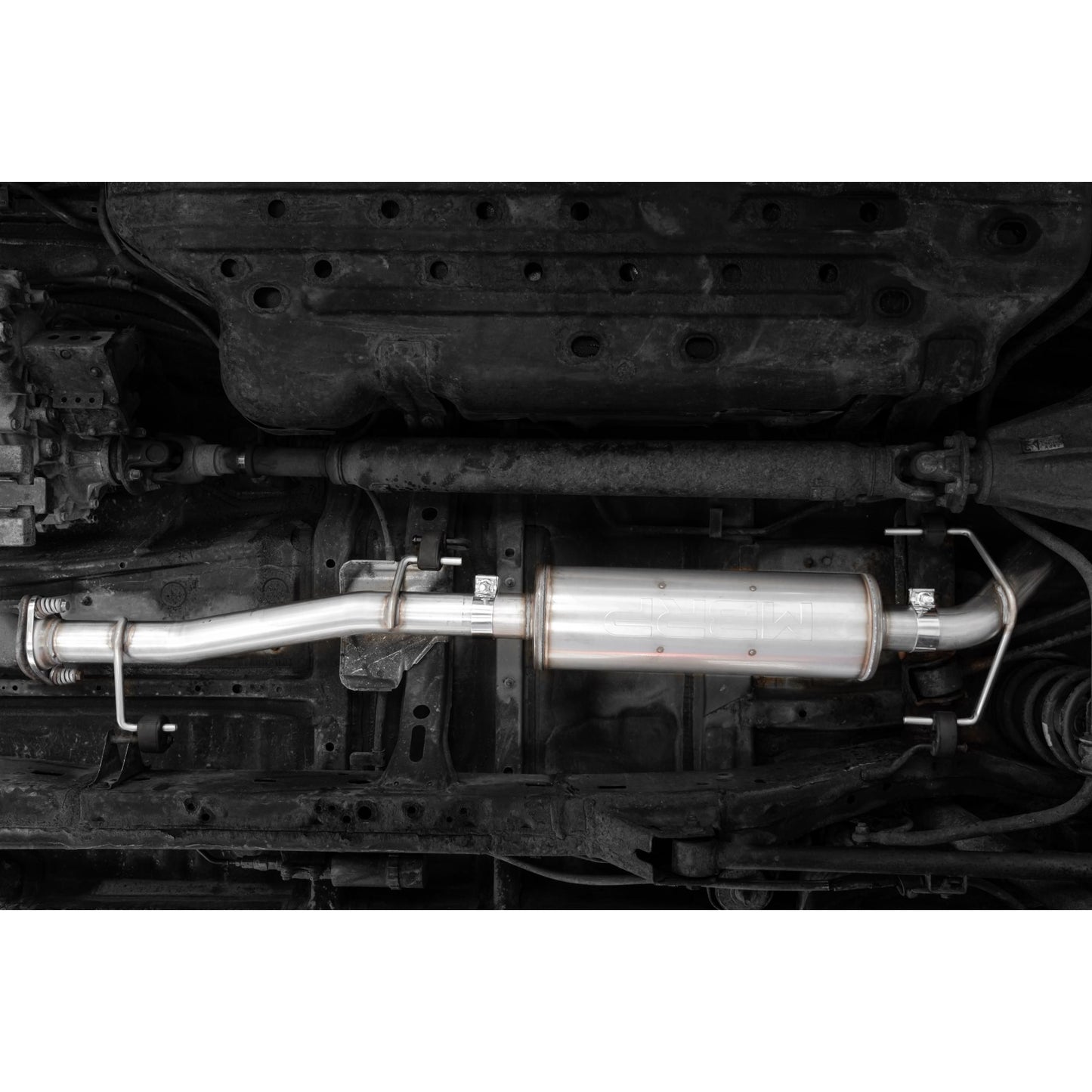 MBRP | 03-24 Toyota 4Runner 11-16 Toyota Land Cruiser Prado Armor Lite Aluminized Steel 2.5 Inch Cat-Back High Clearance Turn Down Single Rear Exit  Exhaust System | S5343AL