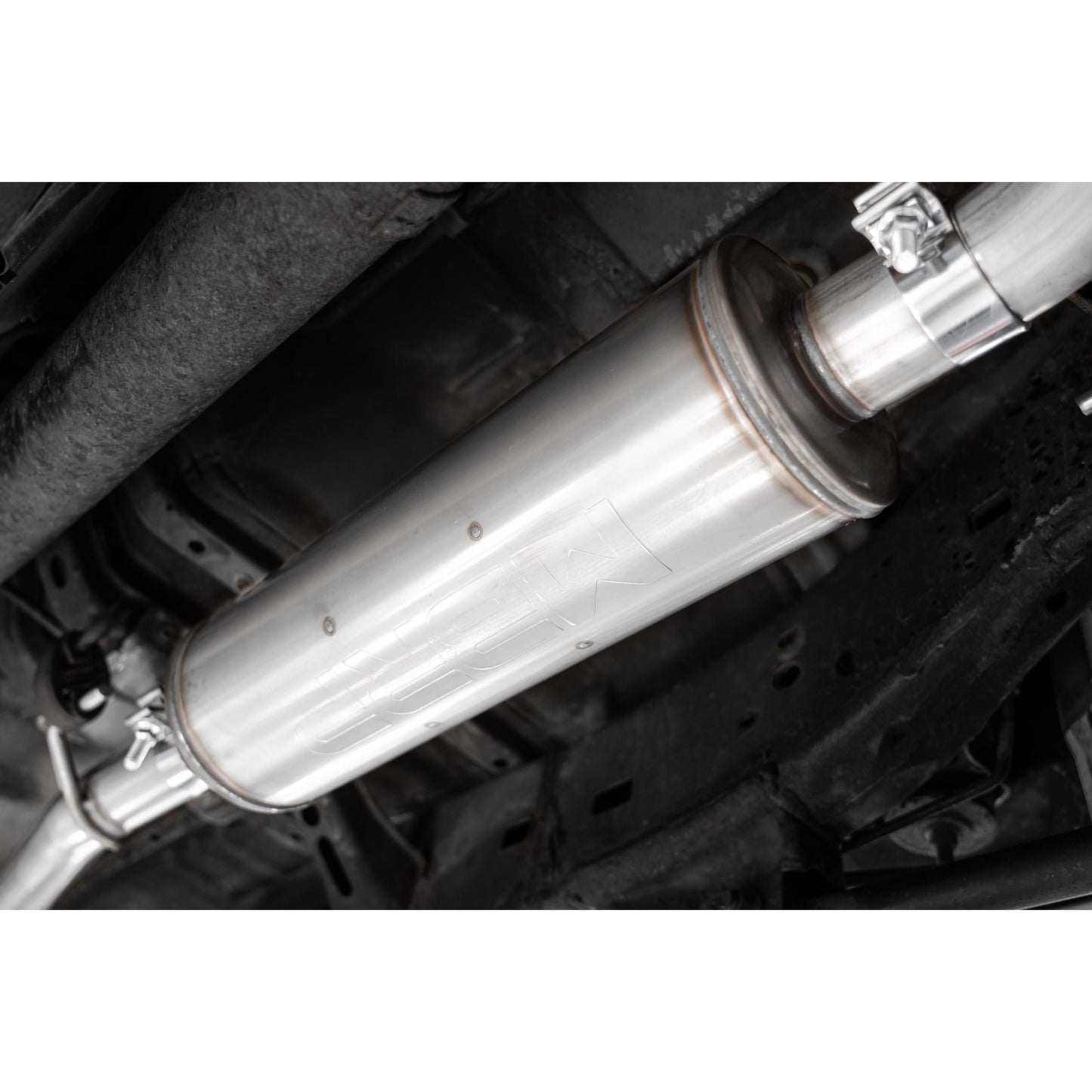 MBRP | 03-24 Toyota 4Runner 11-16 Toyota Land Cruiser Prado Armor Lite Aluminized Steel 2.5 Inch Cat-Back High Clearance Turn Down Single Rear Exit  Exhaust System | S5343AL