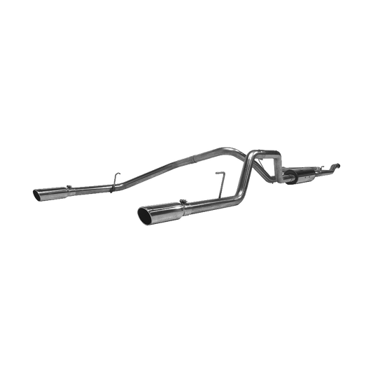 MBRP | Cat Back Exhaust System Dual Split Rear T409 Stainless Steel For 04-15 Nissan Titan 5.6L  | S5402409