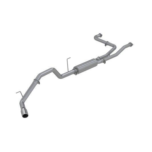 MBRP | Cat Back Exhaust System Single Side Aluminized Steel For 04-15 Nissan Titan 5.6L, Extended Cab/Crew Cab  | S5404AL