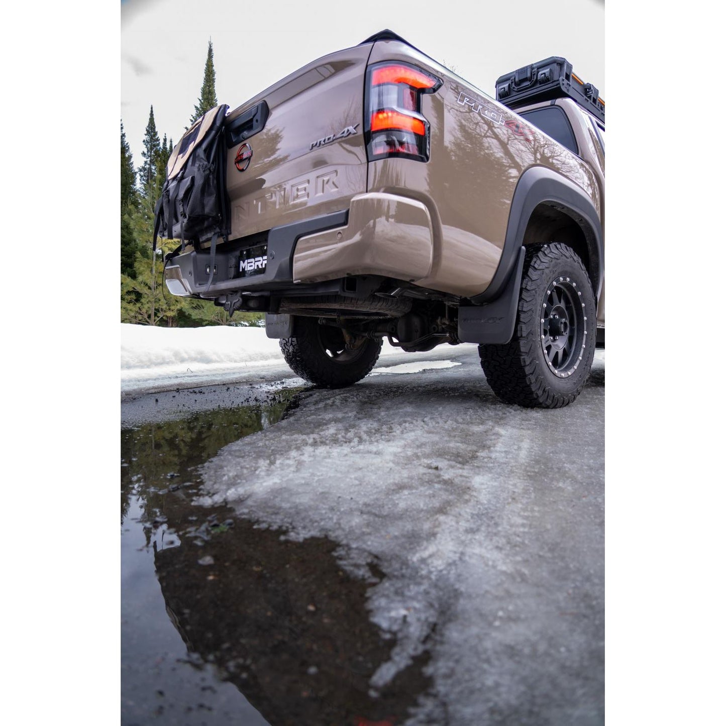 MBRP | 2022-Up Nissan Frontier 3.8L Turn Down T304 2.5 Inch Cat-Back 3 Inch Single High Clearance Rear Exit Armor Pro Series  | S5409304