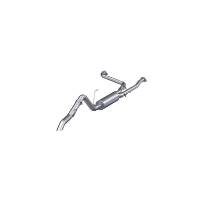 MBRP | 2022-Up Nissan Frontier 3.8L Turn Down Aluminized Steel 2.5 Inch Cat-Back 3 Inch Single High Clearance Rear Exit Armor Lite Series  | S5409AL