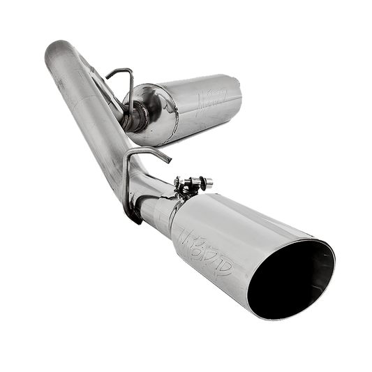 MBRP | Jeep TJ Cat Back Exhaust System Single Side T409 Stainless Steel For 00-06 Wrangler TJ  | S5500409