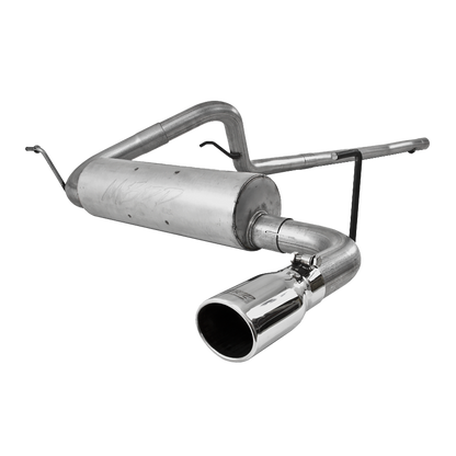 MBRP | Cat Back Exhaust System Single Side Aluminized Steel For 07-11 Jeep Wrangler 2/4 Door3.8L V6  | S5502AL