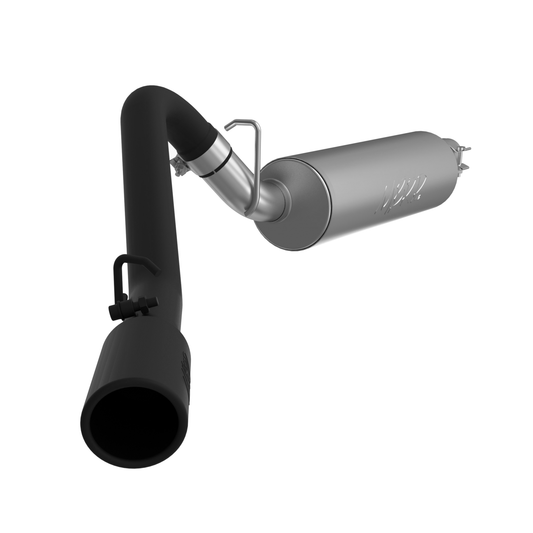 MBRP | Jeep TJ Cat Back Exhaust System Single Side For 97-99 Wrangler TJ, Armor BLK,  | S5512BLK