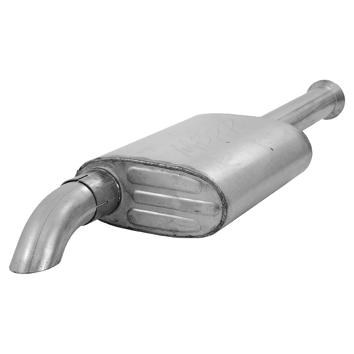 MBRP | 2.5 Inch Cat Back Exhaust System For 00-06 Wrangler TJ Inline 4 2.5L Inline 6 4.0L Unlimited Single Off-Road Turn Down Aluminized Steel  | S5522AL