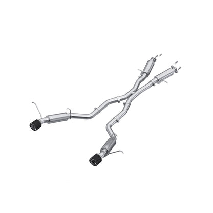 MBRP | 3 inch Cat-Back Dual Rear Exit with Carbon Fiber Tips 12-21 Jeep T304 Stainless Steel  | S55253CF