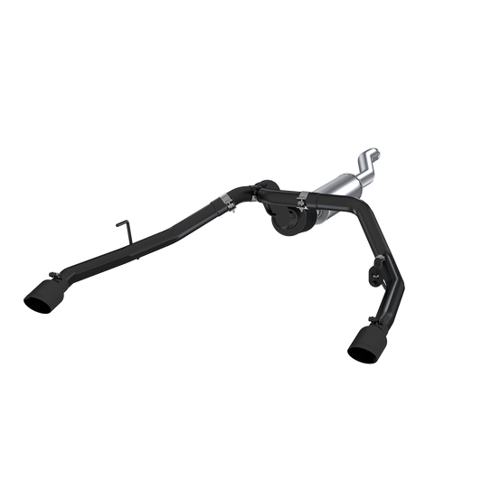 MBRP | Jeep 2.5 Inch Cat Back Exhaust System Dual Rear Exit Armor BLK Series For 20-Up Jeep Gladiator 3.6L  | S5538BLK