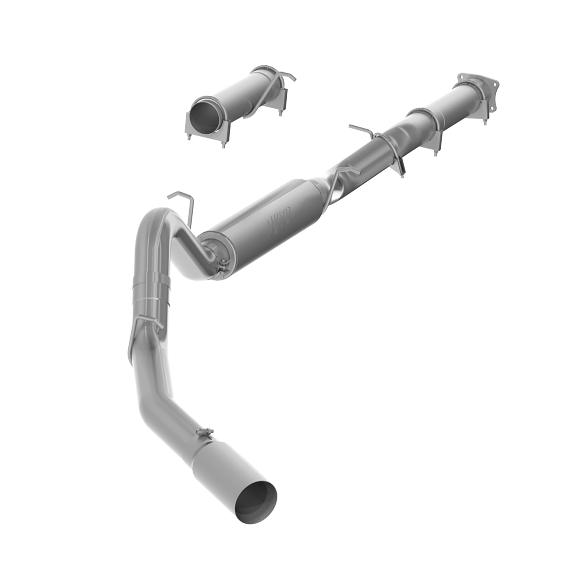 MBRP | 4 Inch Cat Back Exhaust System For 01-05 Silverado/Sierra 2500/3500 Duramax Ext/Crew Cab Single Side Aluminized Steel  | S6000AL