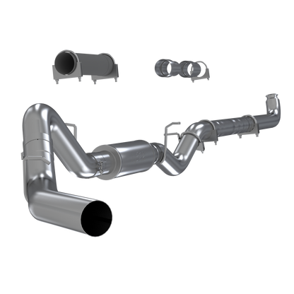MBRP | 4 Inch Single Side Aluminized Steel No Muffler For 01-07 Silverado/Sierra 2500/3500 Duramax Classic Extended/Crew Cab  | S6004P