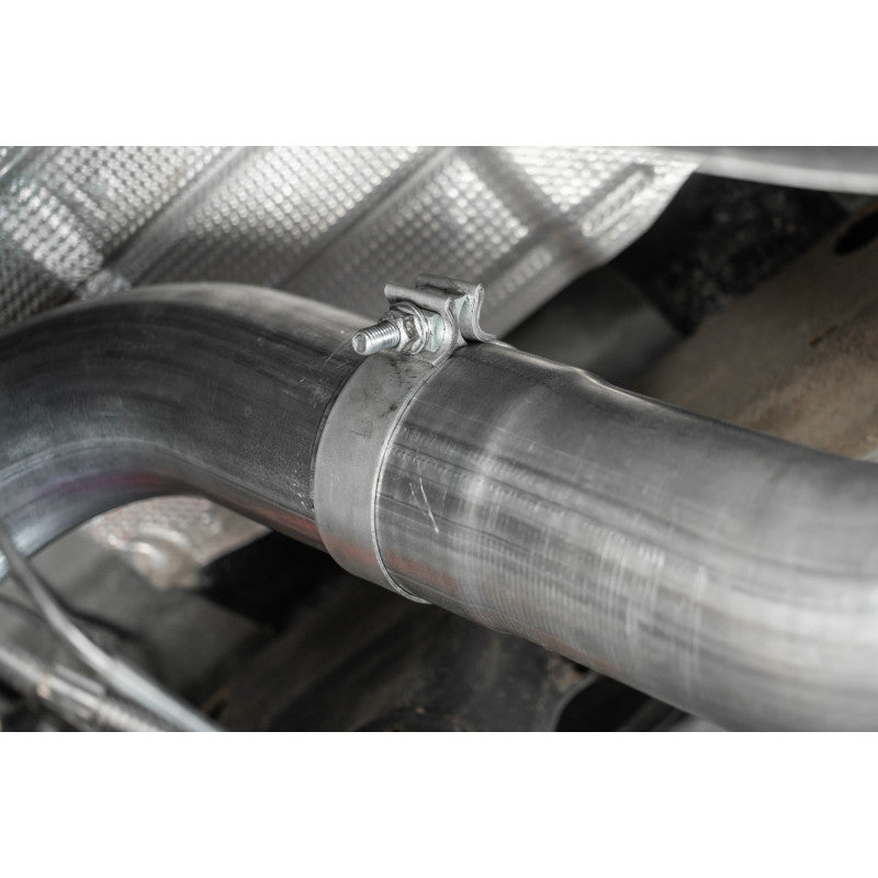 MBRP | 20-Up Silverado/Sierra 2500/3500 T304 Stainless Steel 4 Inch Filter Back Single Side Exit Exhaust System  | S6059304