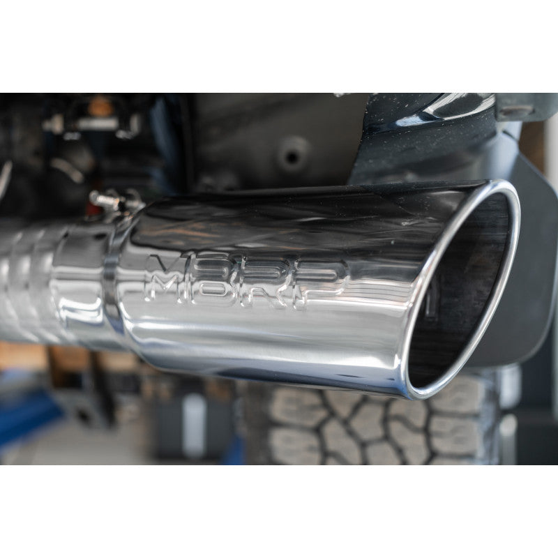 MBRP | 20-Up Silverado/Sierra 2500/3500 T304 Stainless Steel 4 Inch Filter Back Single Side Exit Exhaust System  | S6059304