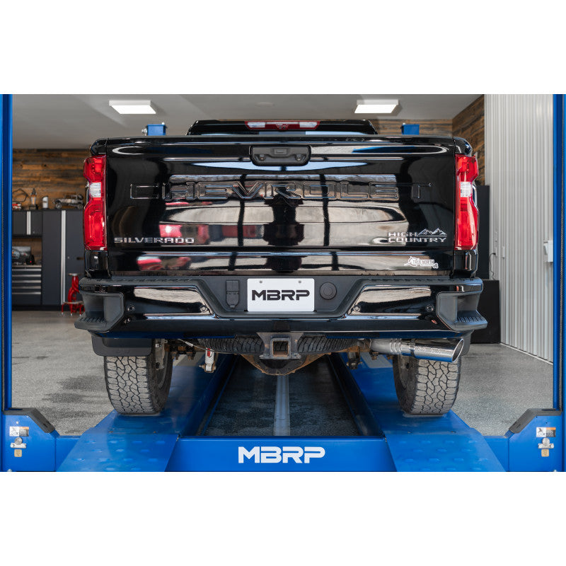 MBRP | 20-Up Chevy/GMC 2500/3500 Armor Lite Series Aluminized Steel 4 Inch Filter Back Single Side Exit Exhaust System  | S6059AL