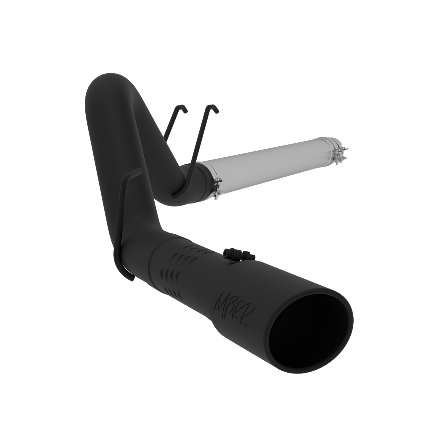 MBRP | 4 Inch Filter Back Single Side Exit Black Coated For 08-10 Ford F-250/350/450 6.4L Powerstroke  | S6242BLK
