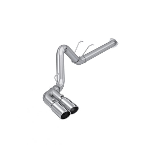 MBRP | 4 Inch Filter Back Single Side Dual Exit T409 Stainless Steel For 17-Up Ford F-250/350/450 6.7L  | S6290409