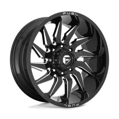 Fuel 1PC D744 SABER GLOSS BLACK MILLED