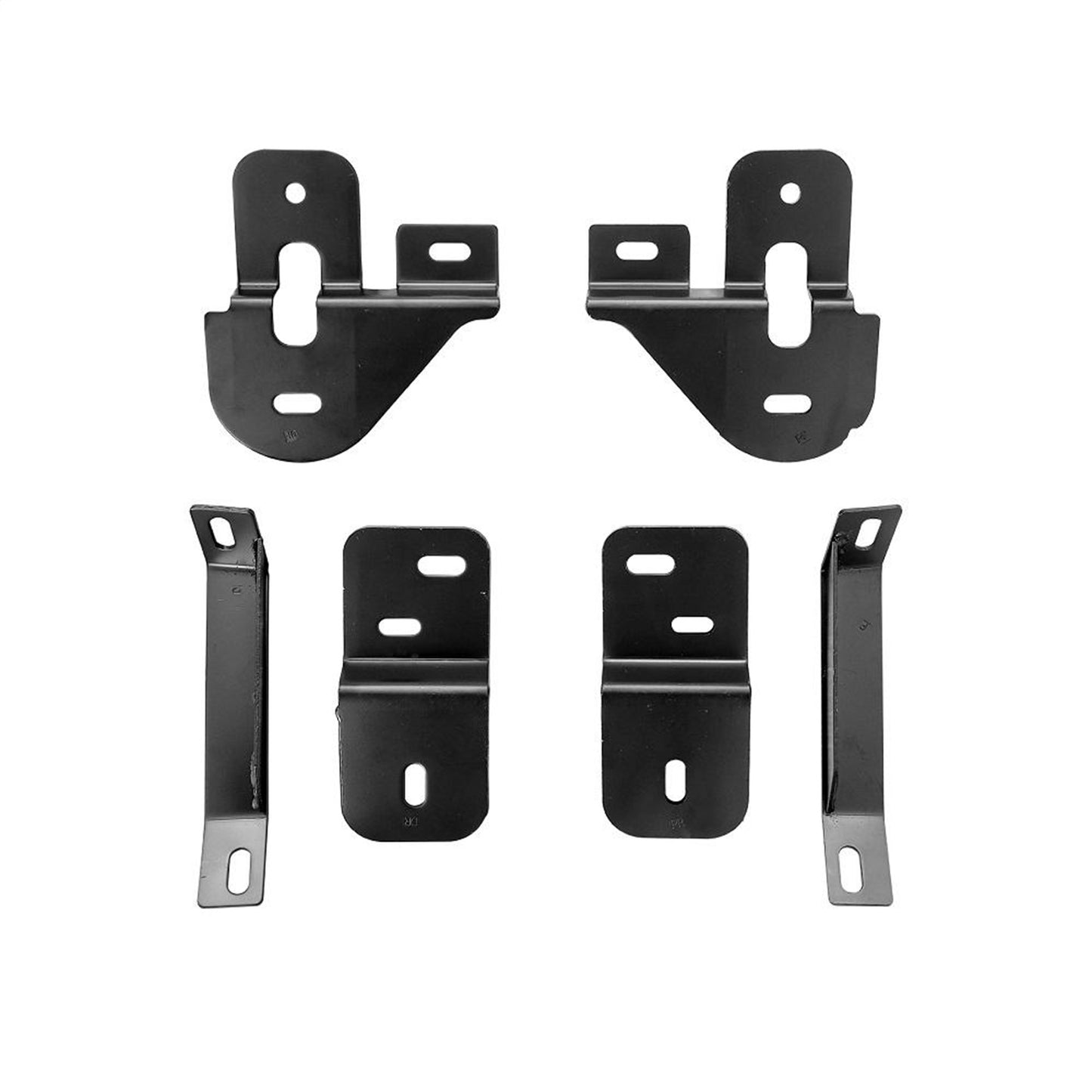 Smittybilt Sure Step Side Bar Gloss Black Finish 3/8-1/4 in. Steel No Drill Brackets Included I CN1950-S4B