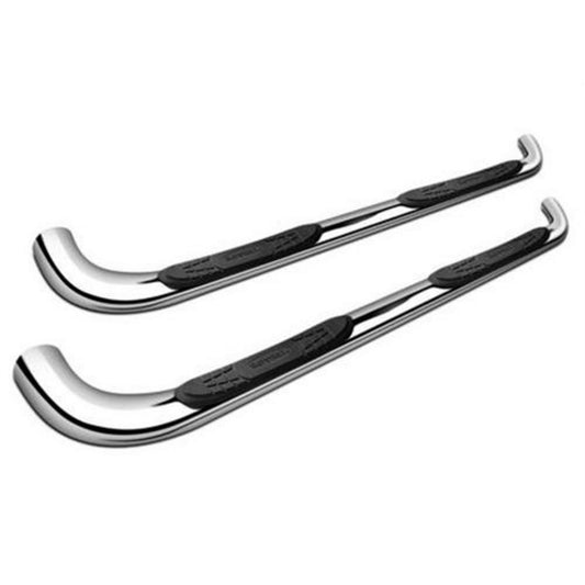 Smittybilt Sure Step Side Bar Stainless Steel Finish 3/8-1/4 in. Steel No-Drill Brackets Included I DN275-S4S