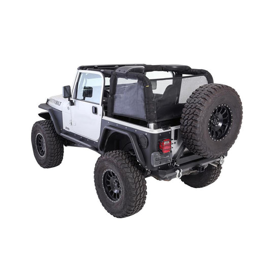 Smittybilt Cloak Extended Mesh Top Cloak Sides And Rear Black Mesh I 95101