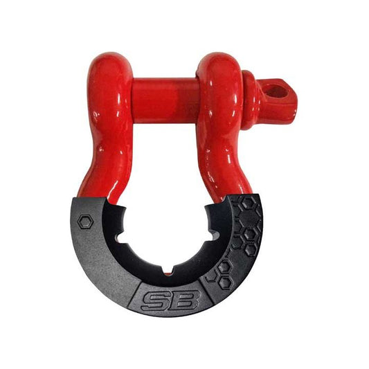 Smittybilt 3/4-inch D-Ring Shackle with Isolator (Red) – 23047R