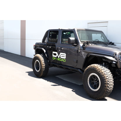 DV8 Off-Road 2018-2024 Jeep Wrangler JL | FS-15 Series 4-Door Rock Sliders C3| SRJL-07