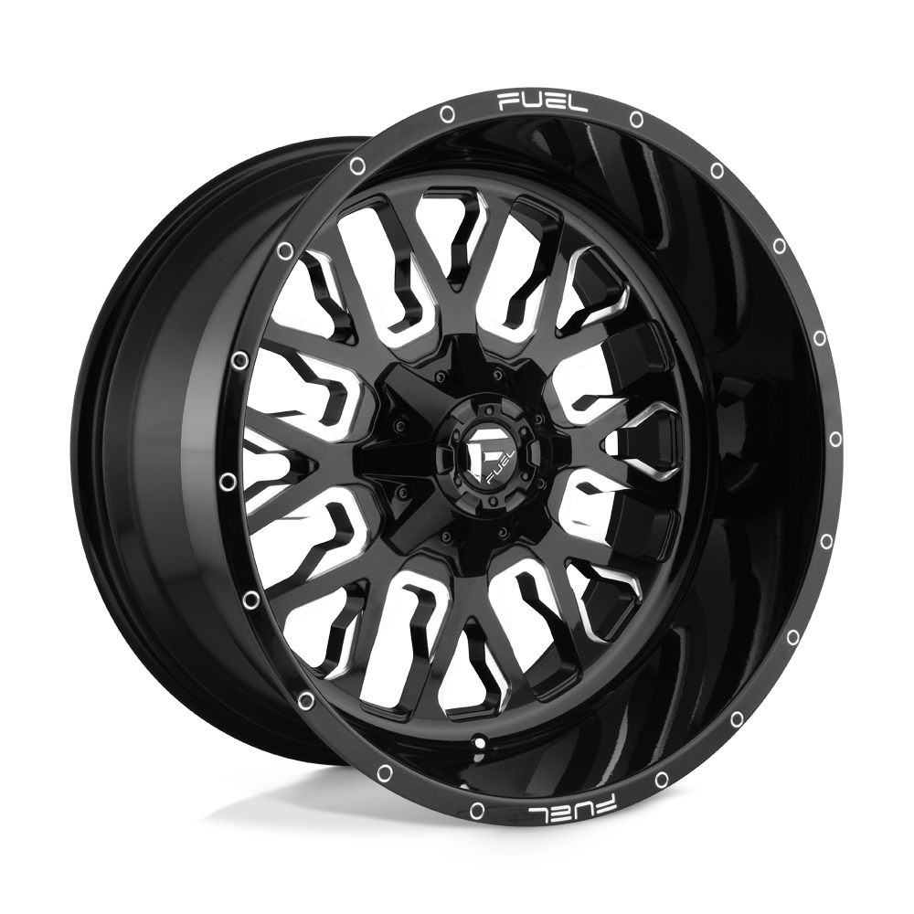 Fuel 1PC D611 STROKE GLOSS BLACK MILLED