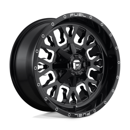 Fuel 1PC D611 STROKE GLOSS BLACK MILLED