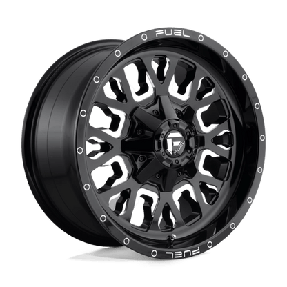 Fuel 1PC D611 STROKE GLOSS BLACK MILLED