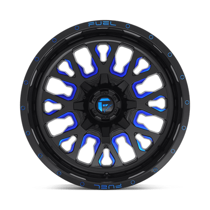 Fuel 1PC D645 STROKE GLOSS BLACK BLUE TINTED CLEAR