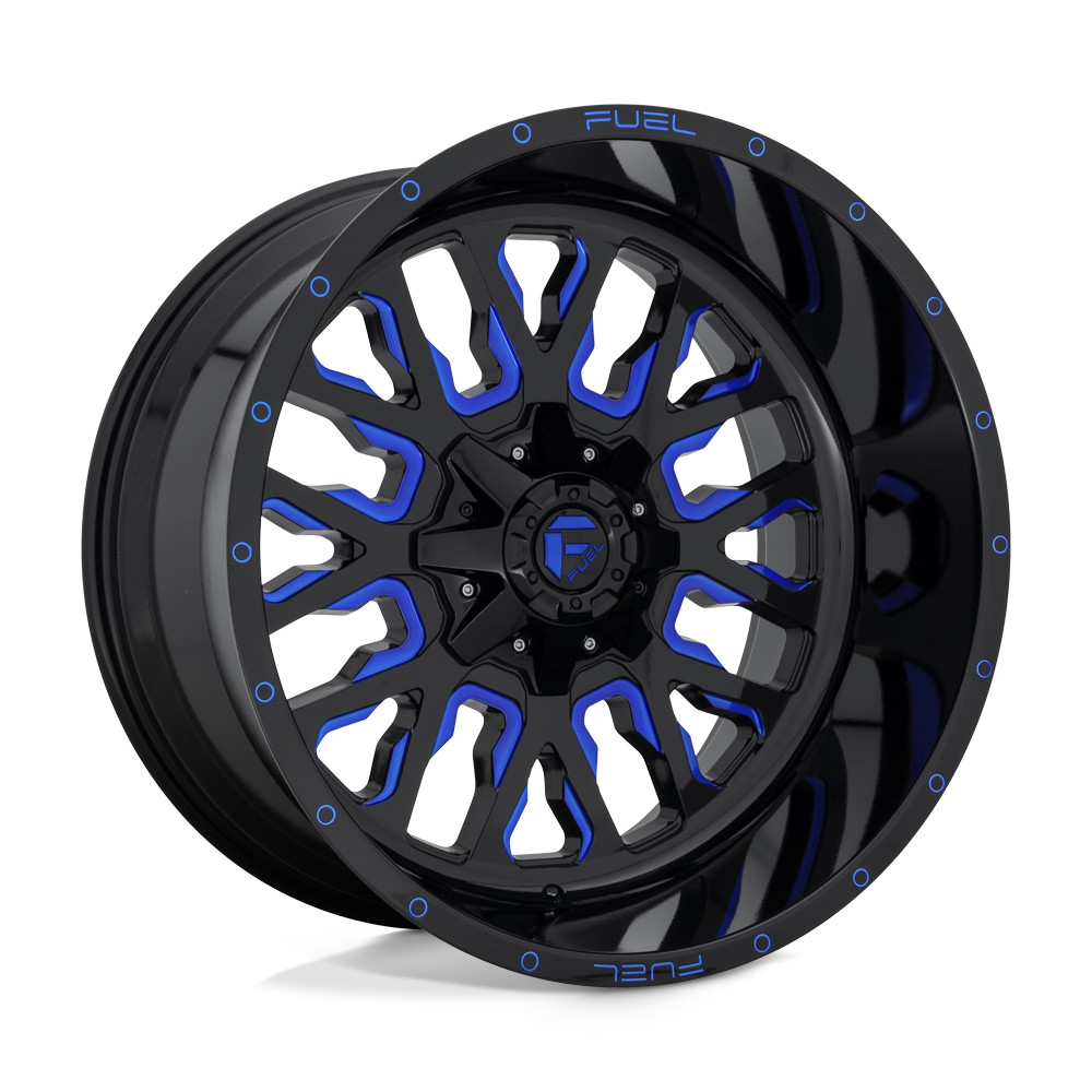 Fuel 1PC D645 STROKE GLOSS BLACK BLUE TINTED CLEAR