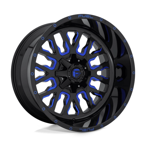 Fuel 1PC D645 STROKE GLOSS BLACK BLUE TINTED CLEAR