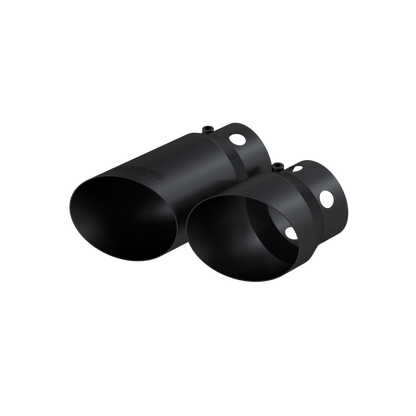 MBRP | 08-Up Ford 6.4L, 6.7L Powerstroke Black-Coated Tip 4 Inch ID 5 Inch Outlet Tip Cover Set 6.75 Inch 9.75 Inch Length  | T5111BLK