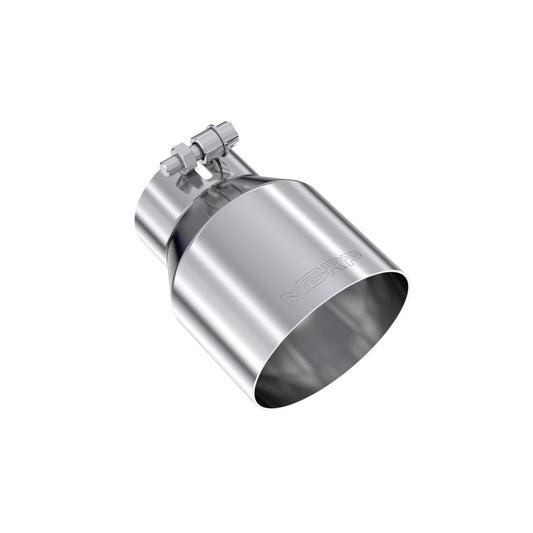 MBRP | 3 Inch Inlet 4.5 Inch OD Out 6.13 Inch Length Angle Cut Universal Tail Pipe Tip T304 Stainless Steel Tip  | T5180