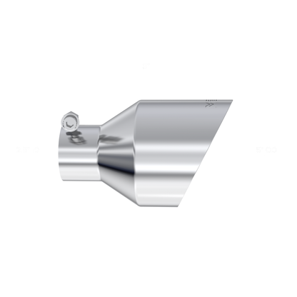 MBRP | Universal Mirror Polished Tip, 2.5-Inch ID, 5-Inch OD Angle Cut Dual Wall  | T5203